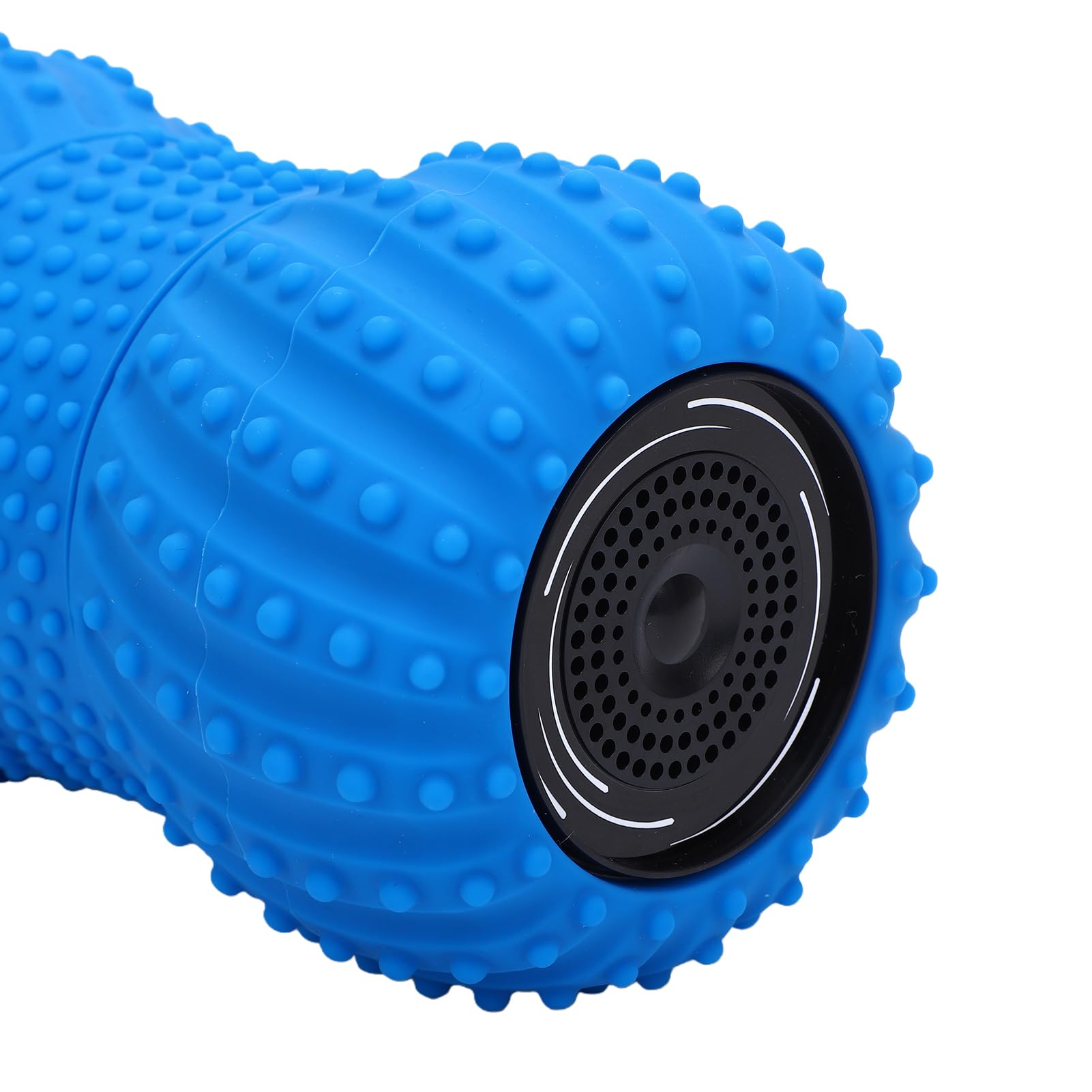TOPINCN Altavoz Eléctrico con Bola de Masaje de maní con de Sonido Incorporado para Masaje de Tejido Profundo y Liberación Miofascial, Columna de Yoga con Rodillo de Espuma Recargable (BLUE)