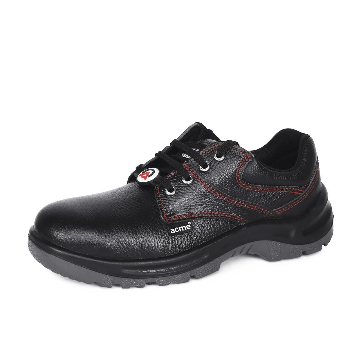 ACME Eris Safety Shoe S.T. PU Double Density - Low Ankle - Black Barton Buff Leather (Black, UK 8)-image-27