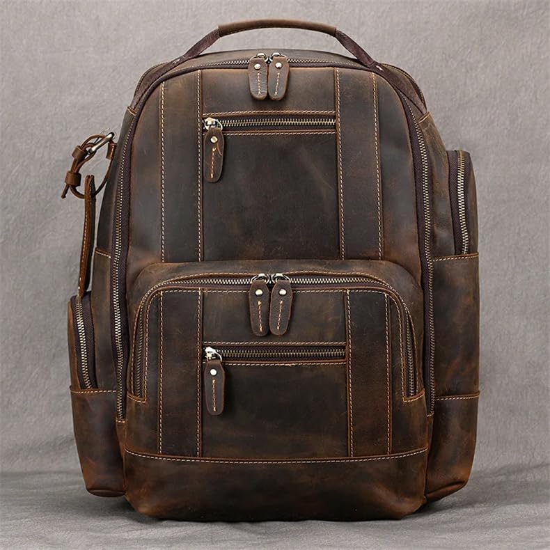 Sac à dos voyage cuir protégeant votre ordinateur portable - 6