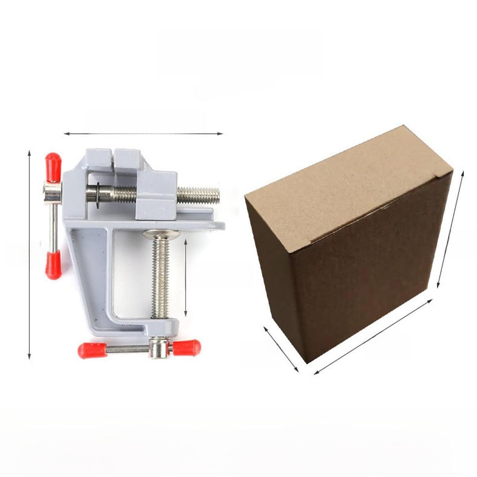 Baoblaze 5x Mini Morsetto Da Tavolo Morsa Da Banco Da Lavoro Robusta Comoda Portatile Strumento Artigianale Riparazione Piccola Morsa Da Banco per G, 6 pezzi