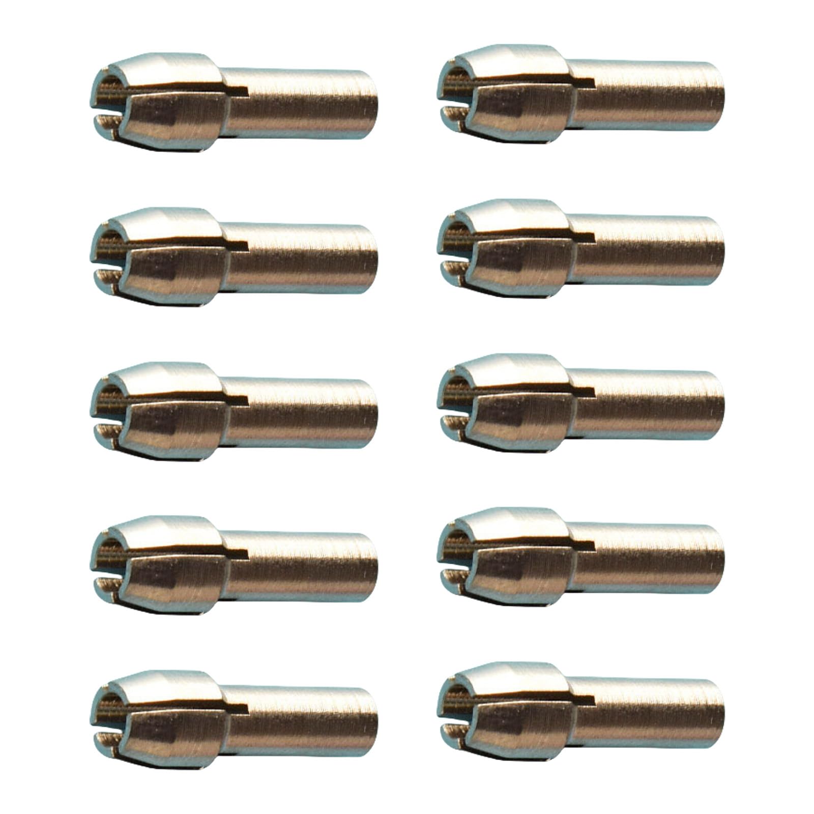 Netbiio Silver 3.2Mm Electric Grinding 4 Claw Keyless 10 Drill Accessories Tool Electric Grinding