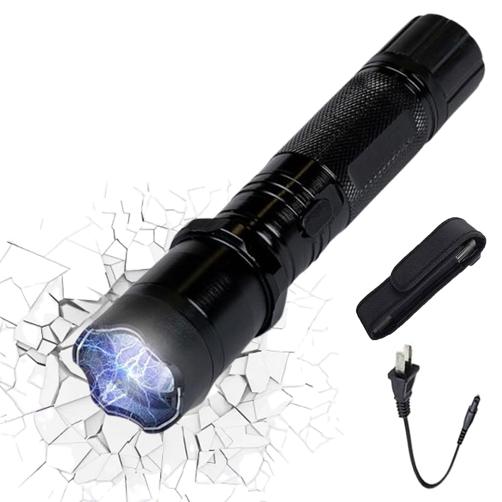 HNTKGME X95 Tactical Stun Flashlight, Rechargeable Tactical Flashlight High Intensity for Night Walks, Outdoor Adventures (1 Set)