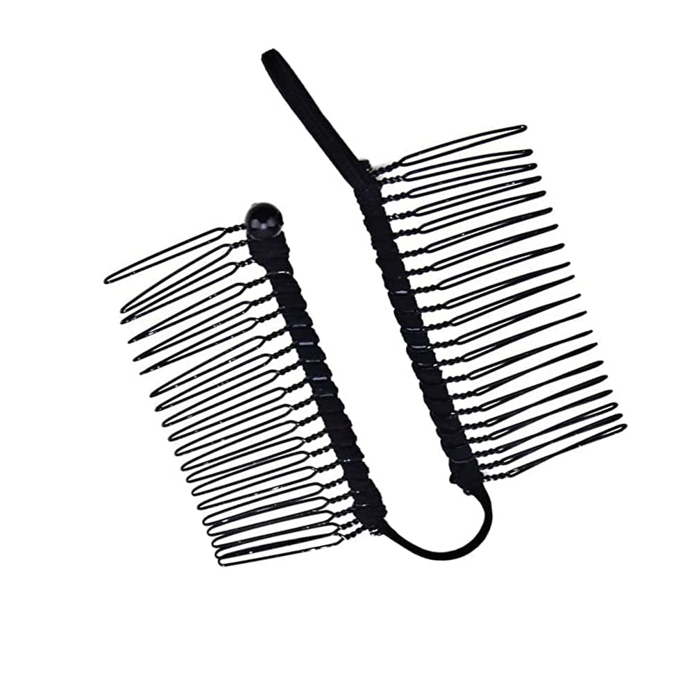 2 pettini per capelli a banana con clip a 30 denti, antiscivolo, elasticizzati, vintage, accessori per lo styling dei capelli ricci e ondulati