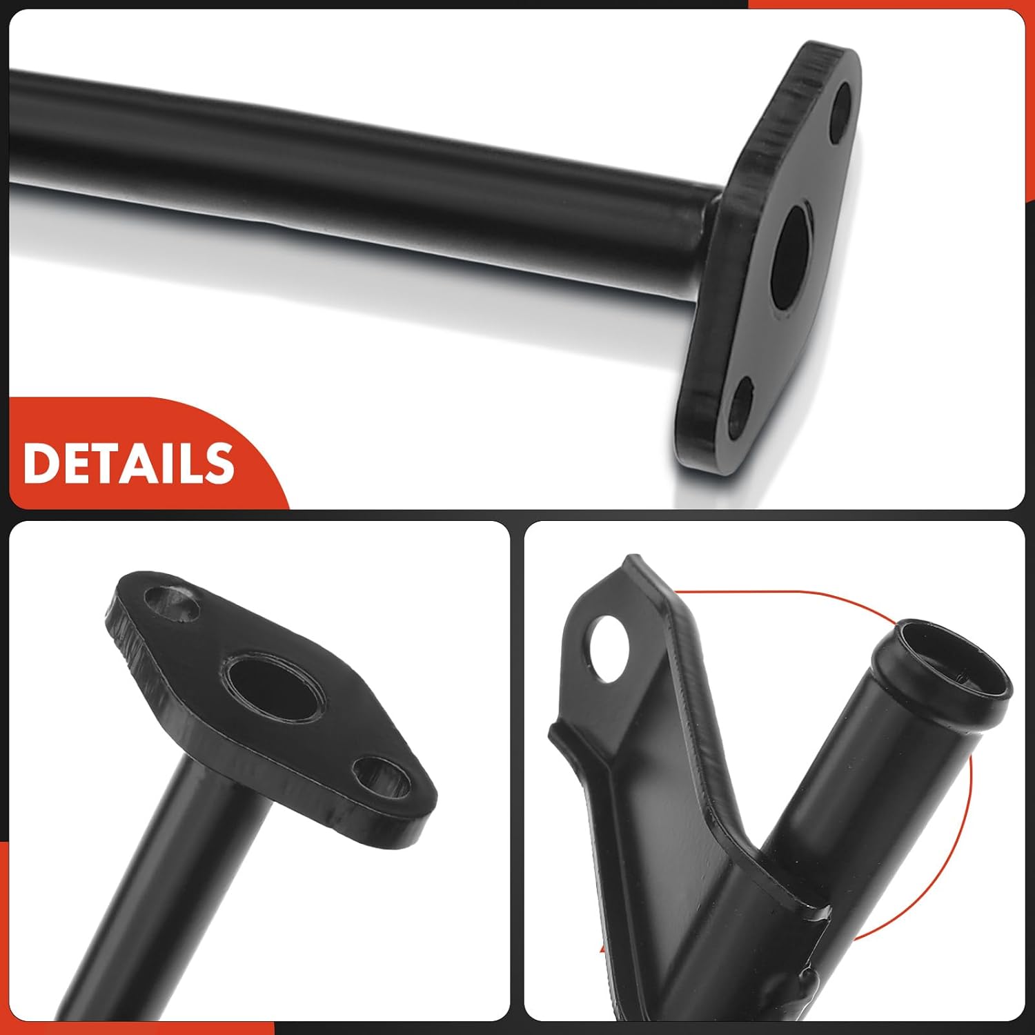 A-Premium Heater Water Outlet Compatible with Lexus LX450 1996-1997 & Toyota Land Cruiser 1995-1997, L6 4.5L, Gas, Replace# 87208-60161, 8720860161