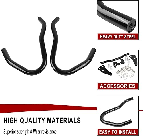 Miniatura 5 de Worldmotop Highway Crash Bar - Protector de motor compatible con BMW R18 R18B Classic R 18 2020 2021 2022 (negro)