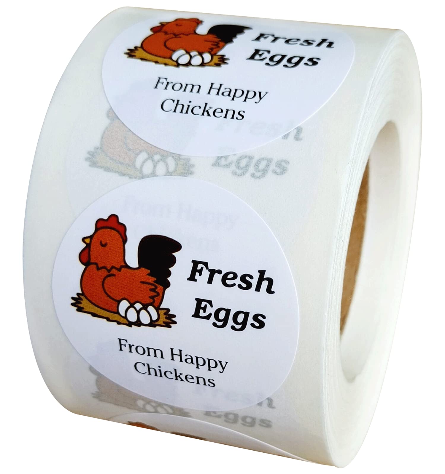 Buy Farm Fresh Eggs Stickers 1.5 Inch Fresh Eggs from Happy Chickens