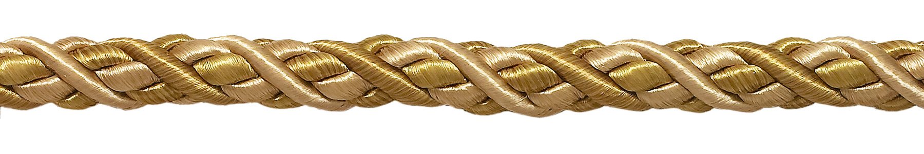Cordón decorativo de dos tonos oro barroco de 7/16 pulgadas, bobina de 25m estilo # 716bnl