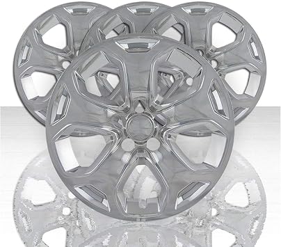 Auto Reflections Set of 4 18" 5 Spoke Wheel Skins for Ford Edge 2011-2014 - Chrome