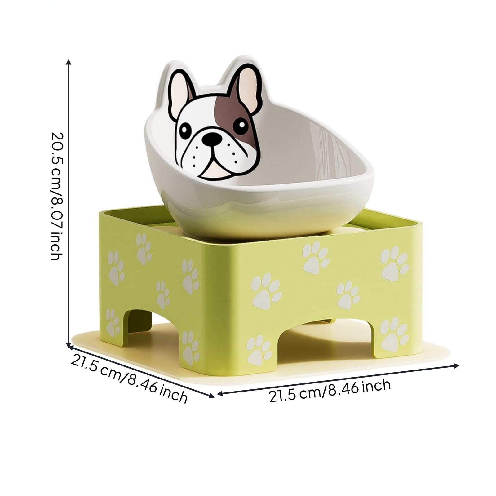 Soporte para Comida Incluye Plato | Ángulo Ajustable, Comero con Soporte, recipientes soportados, para Interiores, s