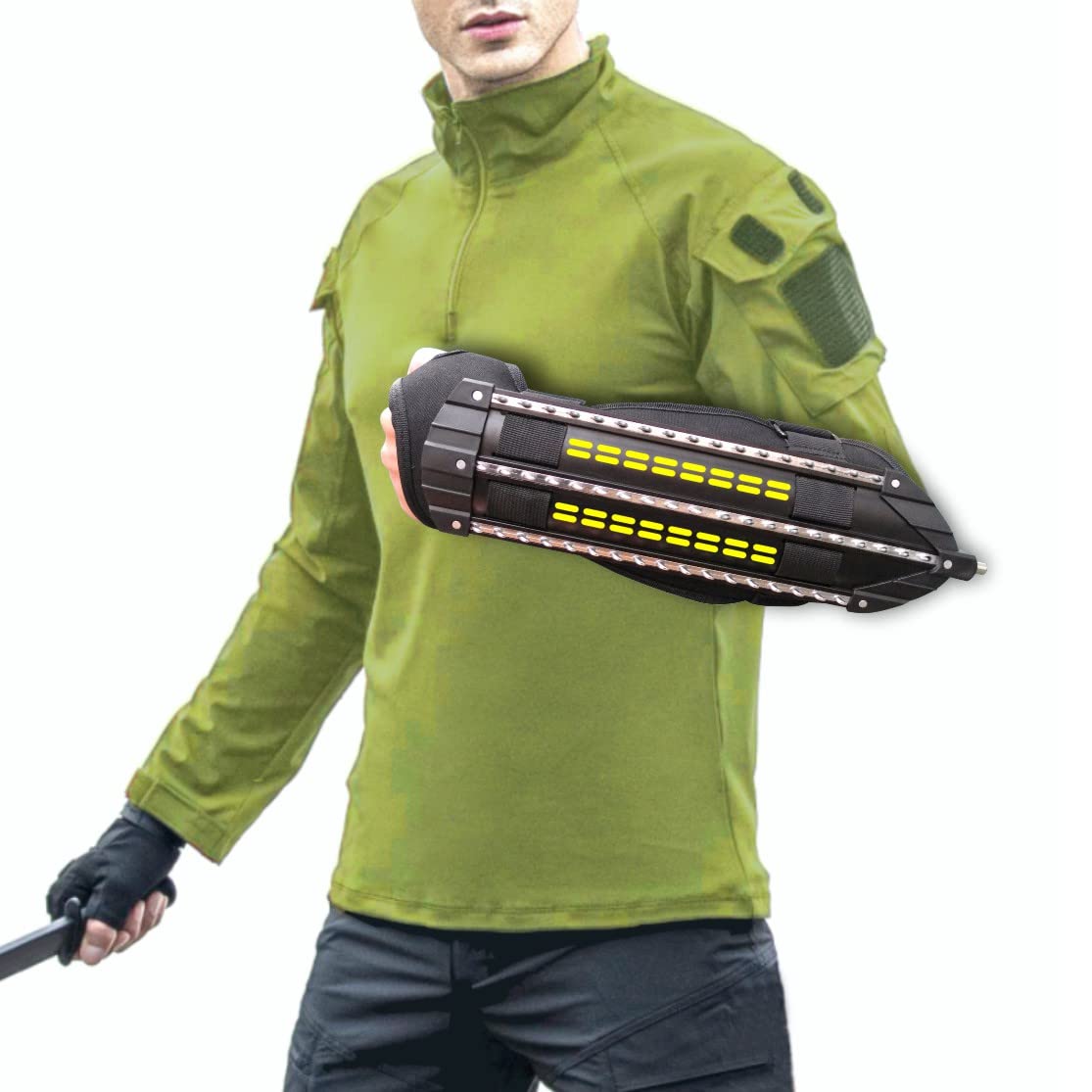 Shindn Portable Safety & Survival Arm Shield Metal Steel Sheild Multi-Function Shields