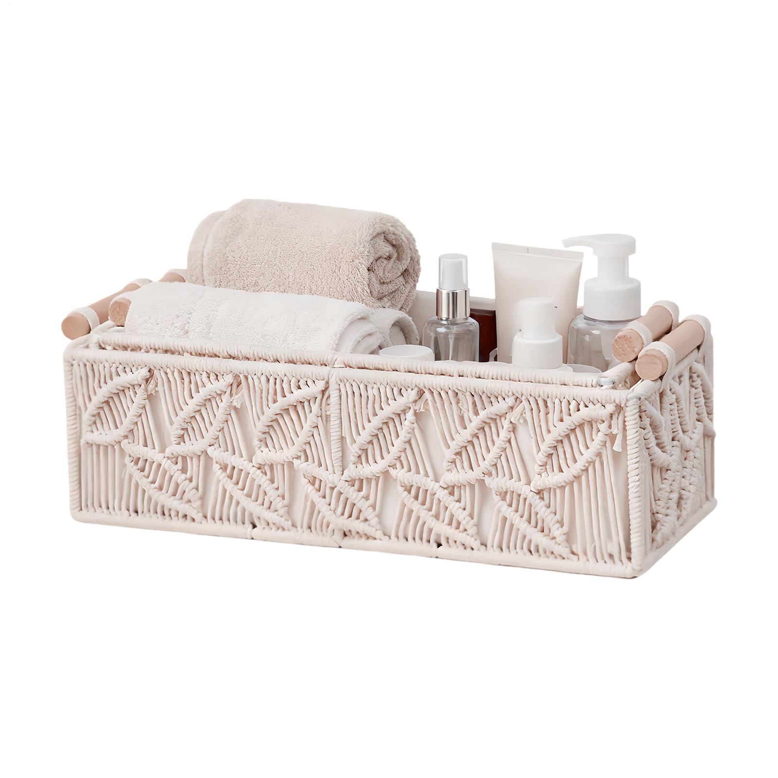 Boho Kosze Ręcznie Robiony Organizer Łazienkowy