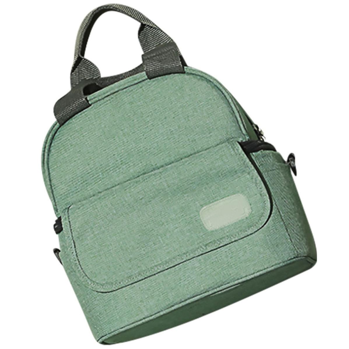 SOIMISS Bolsa de Lactancia Materna Portátil Doble Capa y Aislamiento Térmico de 14 Horas, Diseño de Poliéster Bolsillos Laterales y Red Trasera para Almacenamiento