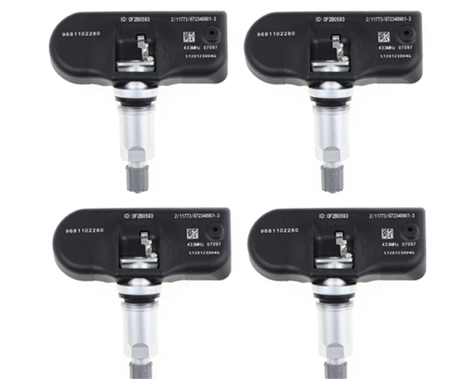 Sensore di Pressione Pneumatici TPMS per Auto 433 MHz per Peugeot 407 207 307 607 508 807 e per Citroen C4 5 6 7 8 (Sostituzione).