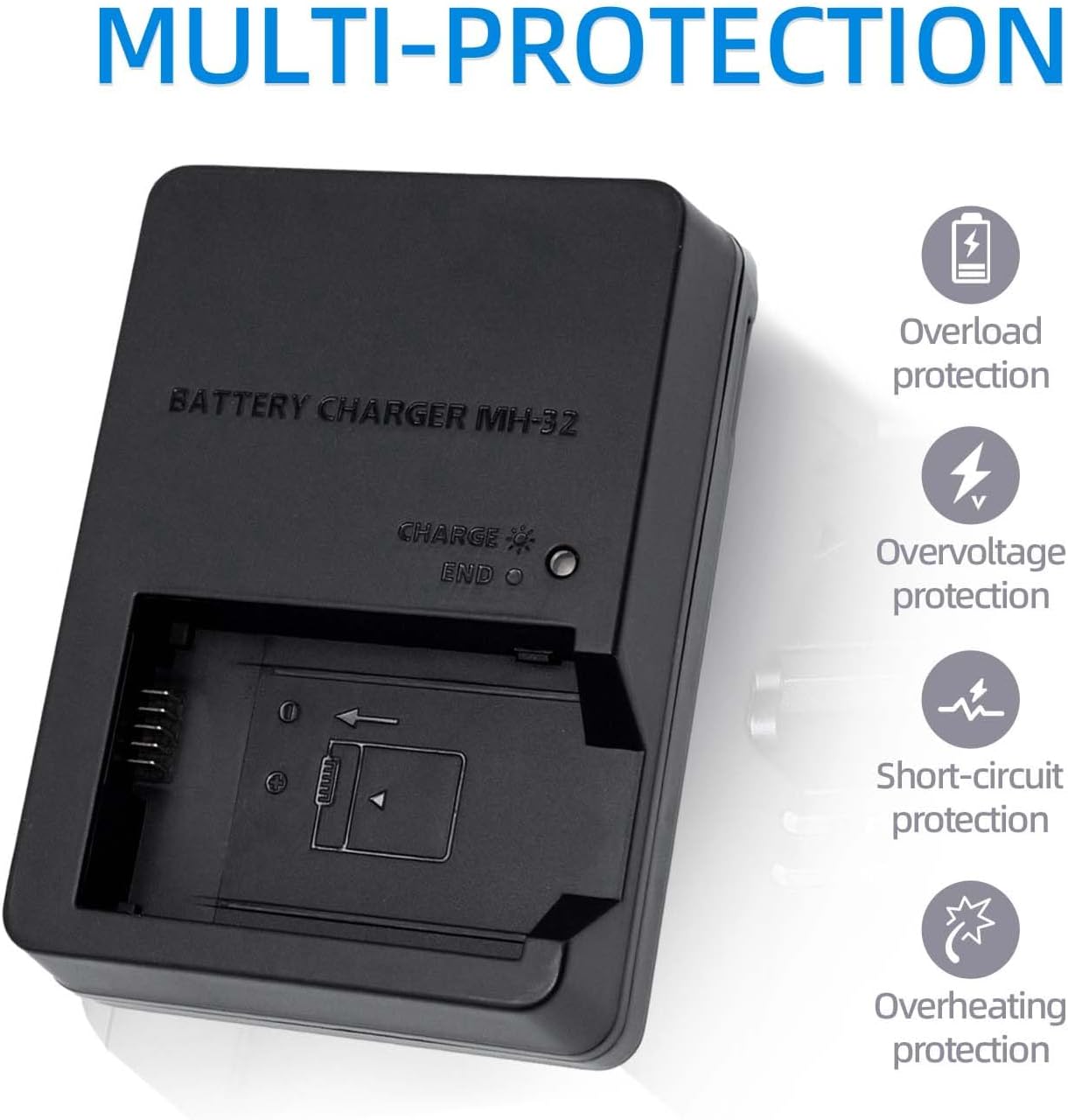 MH-32 Battery Charger Compatible with EN-EL25 ENEL25 EN-EL25a Battery for Z50 Z 50 Z30 Z 30 Zfc Z fc Z50II Digital SLR Camera