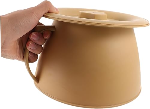 Miniatura 9 de Cabilock Tapa de olla de orina de cámara de plástico con cubo de orina para mujeres, orinal portátil para adultos