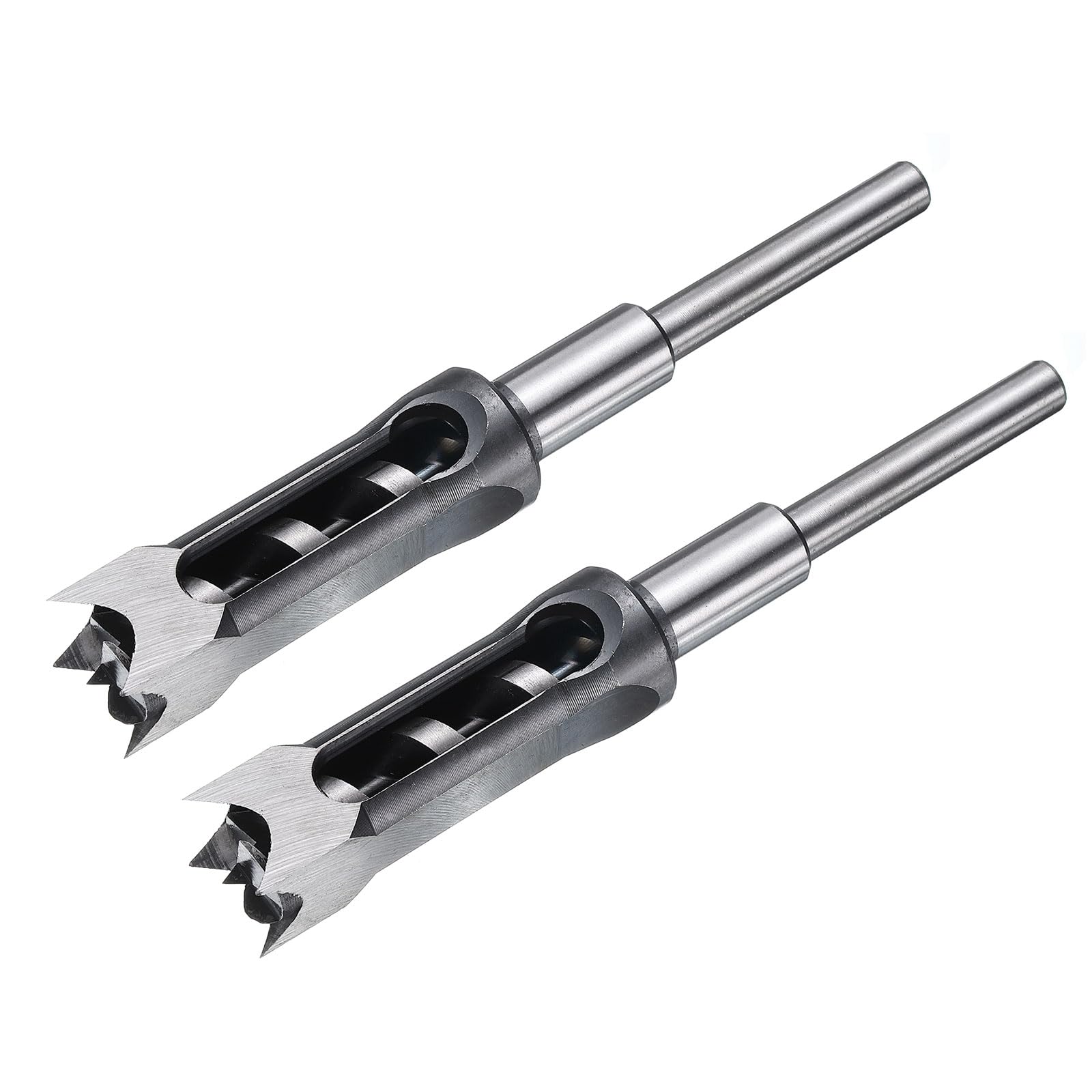 QUARKZMAN 2 Pezzi Punta Trapano Foro Quadrato 25mm(1") Acciaio Ad Alto Contenuto Di Carbonio Punta Cava Per Mortasatrice Per Lavorazione Del Legno Macchina Per Mortase E Tenoni