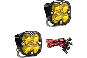 Baja Designs Squadron Pro Black LED Light Pod Pair - Radiate Adventure with Spot Optics