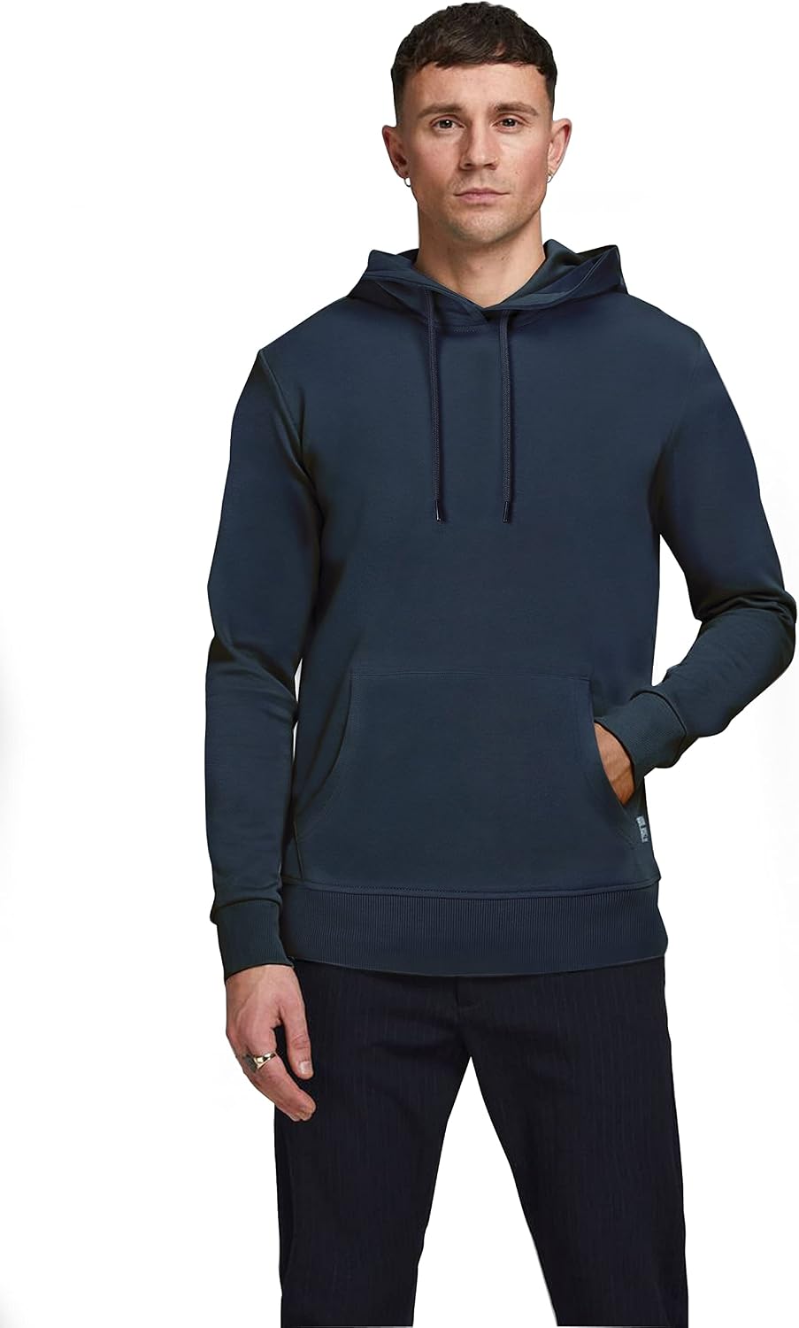 JACK & JONES Men’s Plain Hoodie | Hoodie S Blue (Insignia Blue)