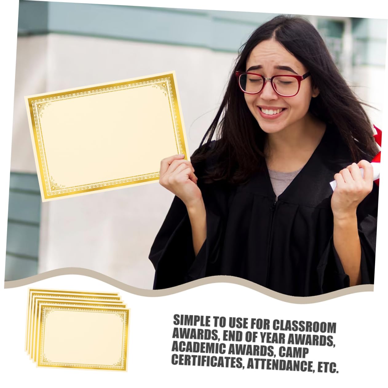 35stücke Leeres Zertifikatspapier Bedruckbares Diplompapier Zertifikatsinnenpapier Blanko Ehrenurkunde Schulpreispapier Blatt Für Auszeichnungen