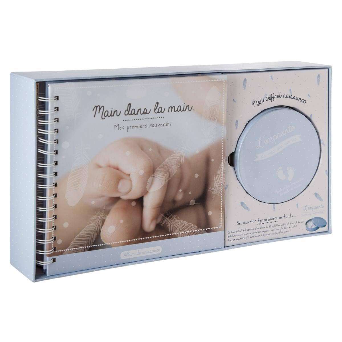 Atmosphera - Coffret Empreinte et Album Photo - Bleu - Bleu