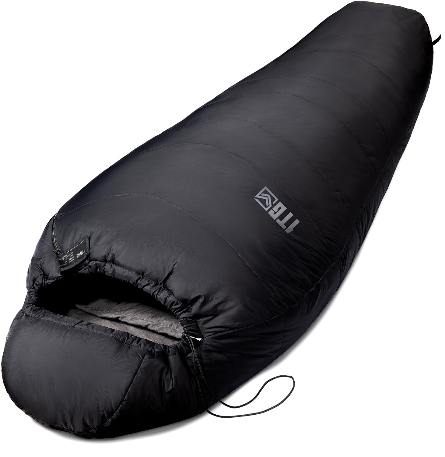 Śpiwór typu mumia na 2-3 pory roku (komfort 6°C) – oddychający śpiwór letni dla dorosłych do 185 cm – kompaktowy nylon 40D Ripstop z workiem kompresyjnym na kemping, wędrówki i festiwale