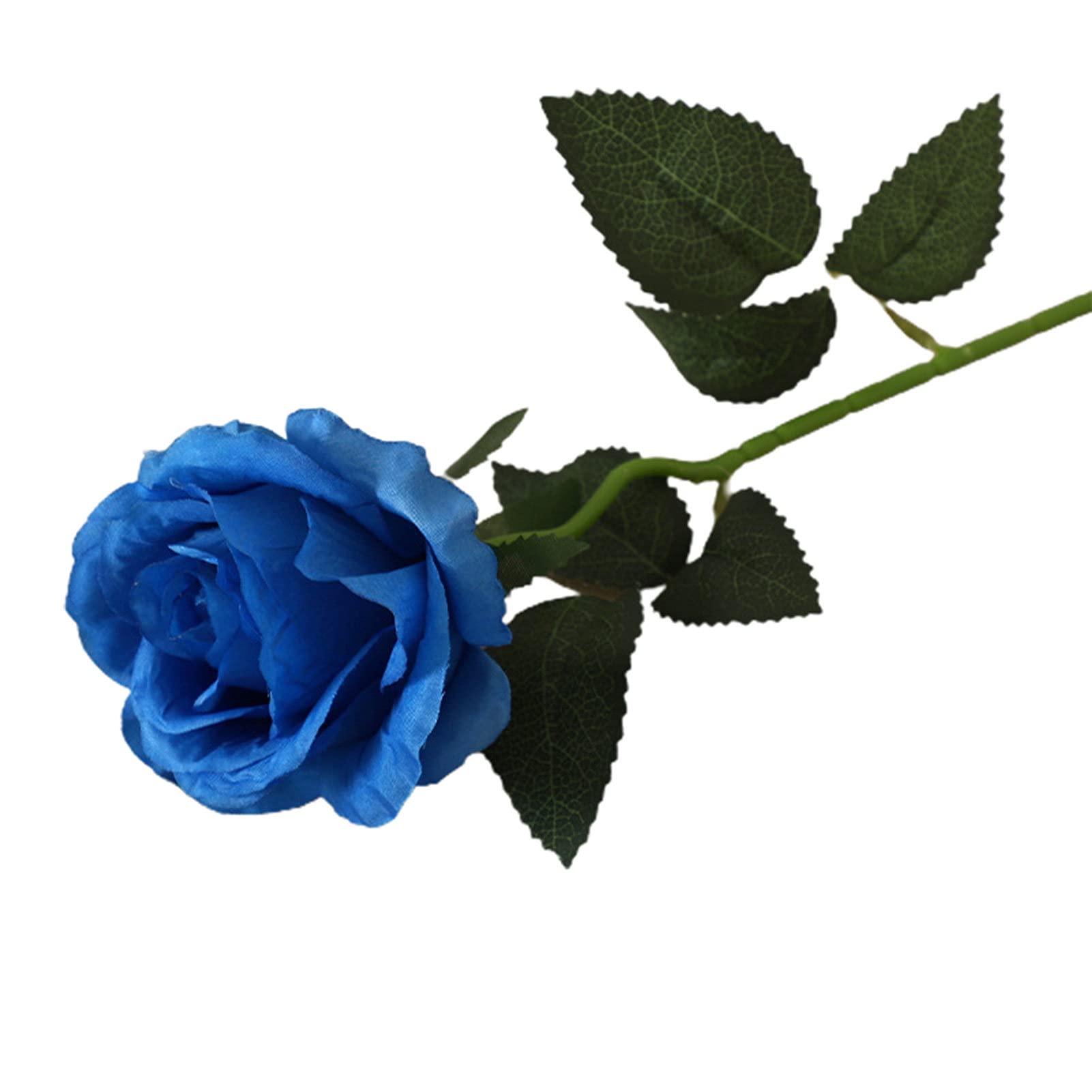 27cm Artificial Mini Rose Rosebud Bundle Posy with Flower Heads/Stems - Home Wedding ,Blue