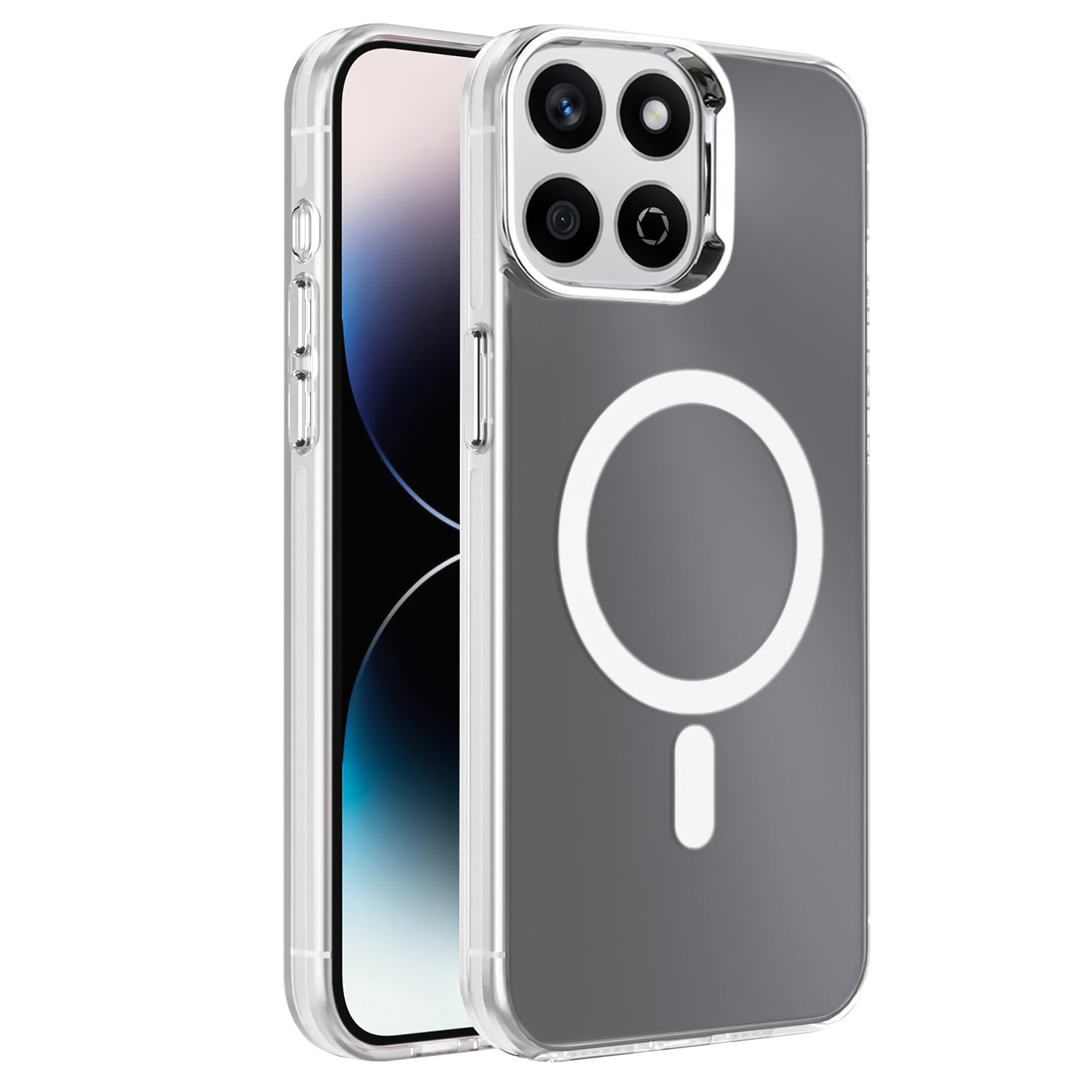 Dl3 Mobilak Case For Honor X7C / Honor 200 Smart 5G Case Crystal Clear [Not Compatible with MagSafe] Soft TPU Gel Case Flexible Silicone Anti-Scratch Transparent TPU Cover - Clear