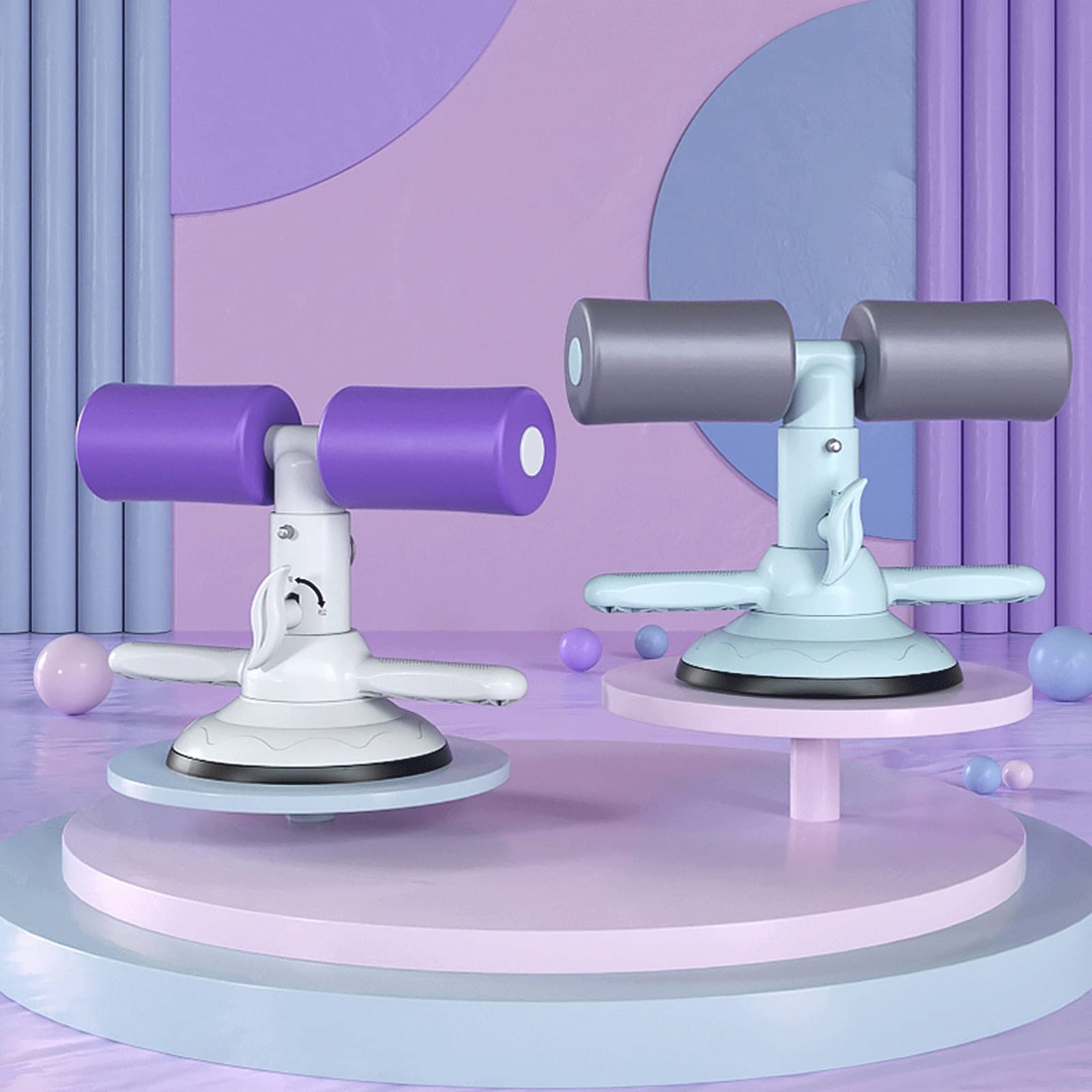 Aspiration Sit-Up Bar Verstellbar - Bauchtrainer Für Zu Hause Mit Saugnäpfen