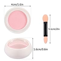 Vista 2 de Decoración de uñas láser espejo - Neón, Aurora, polvo de metal de titanio con cepillos de esponja para uñas