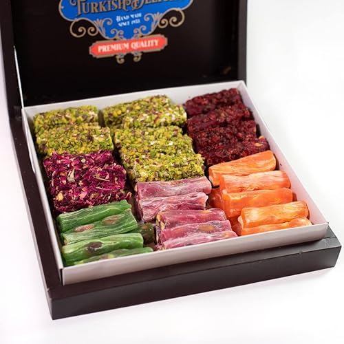 Miniatura 3 de Ganik - Mezcla variada de dedos de delicia turca (granada, naranja, miel, kiwi)  1 libra (16.01 oz)  Un regalo irresistible para tus papilas