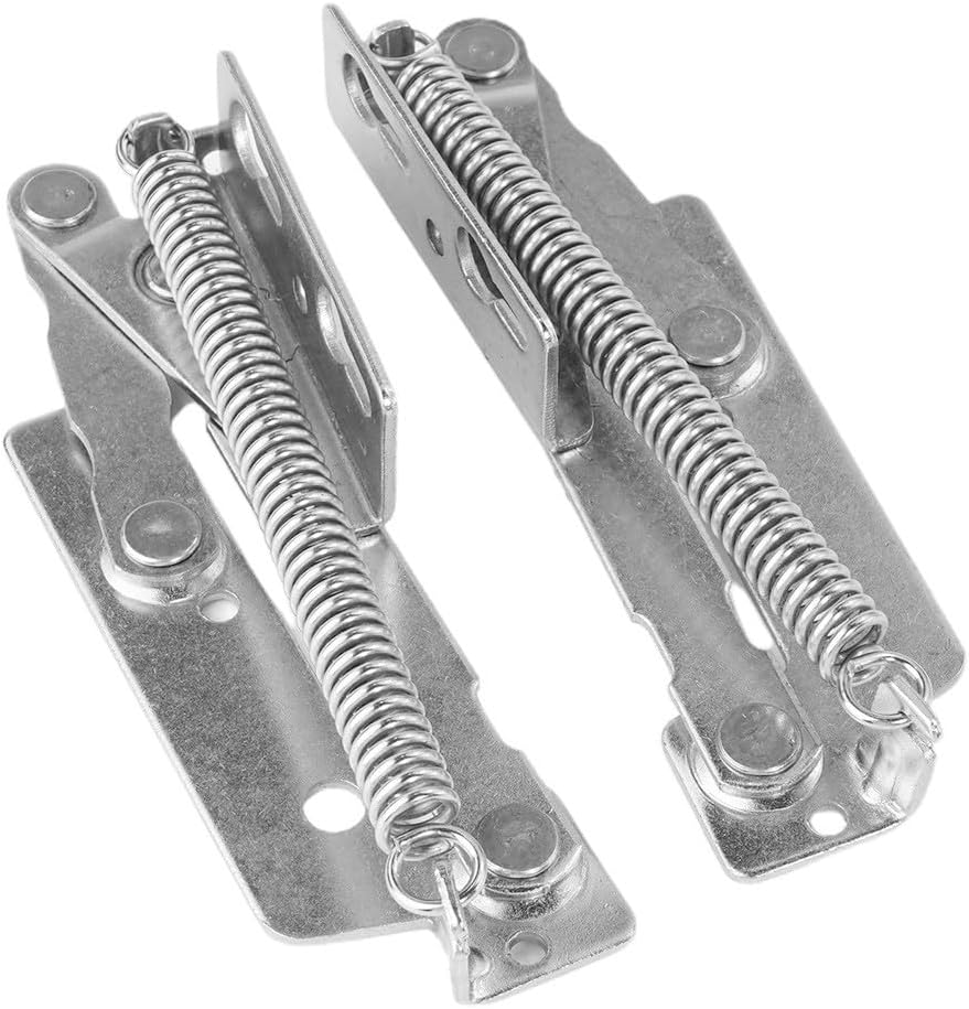 2pcs Sprung Hinges Heavy Duty 80 Degree Cabinet Door Lift Stay Flap Support Hinges Furniture Assembly