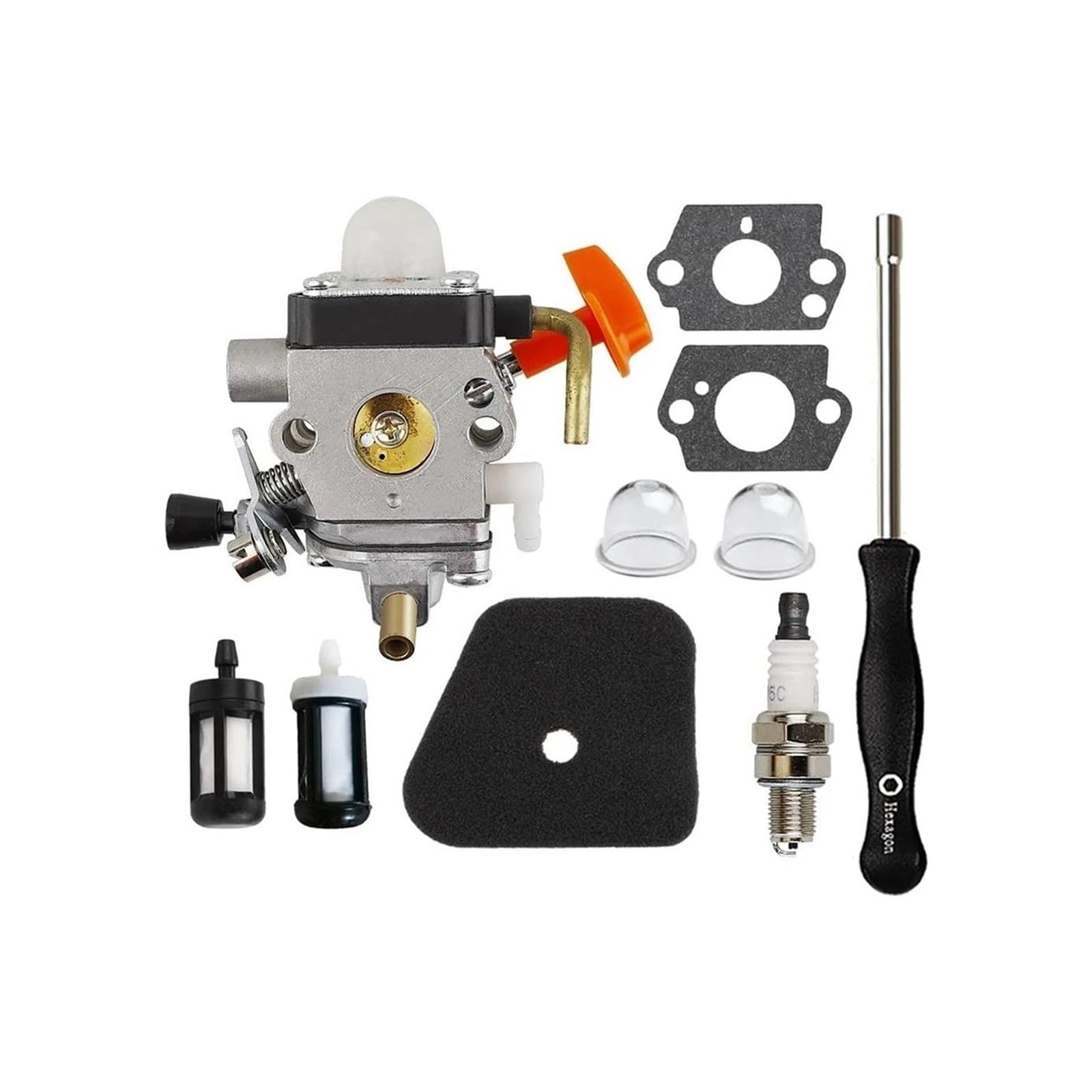 Kit carburateur de débroussailleuse Stihl FS90 HT101 FS130 pour un démarrage thermique fluide
