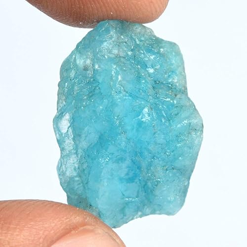 Miniatura 3 de GEMHUB Increíble piedra de cristal curativo de aguamarina azul cielo crudo de calidad AAA++ de 21.50 quilates, Gema, Brasil - Aguamarina