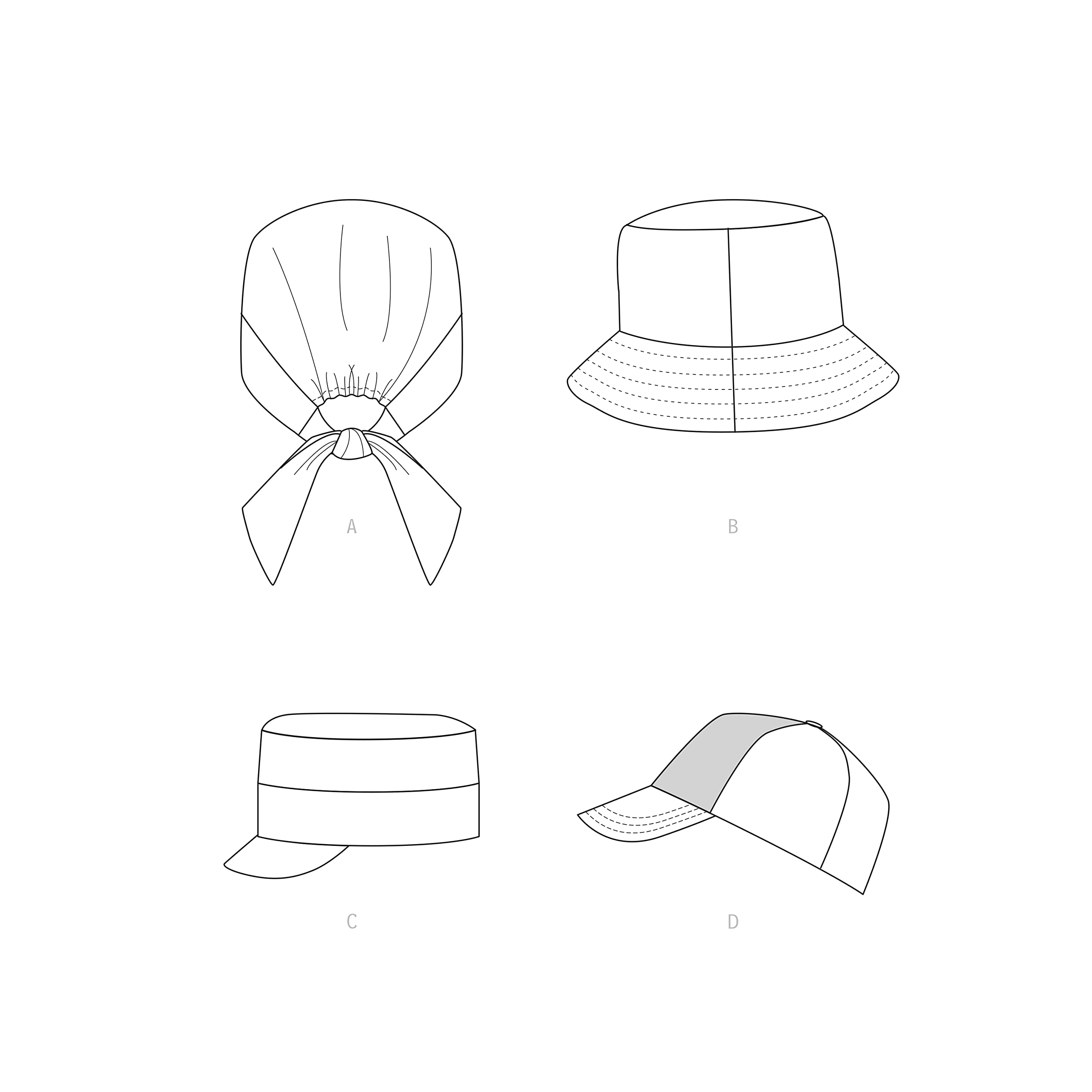 Simplicity Child Hat Sewing Pattern Kit, Code S9509, Sizes Adult XS-S-M-L/Kid's XS-S-M-L, Multicolor