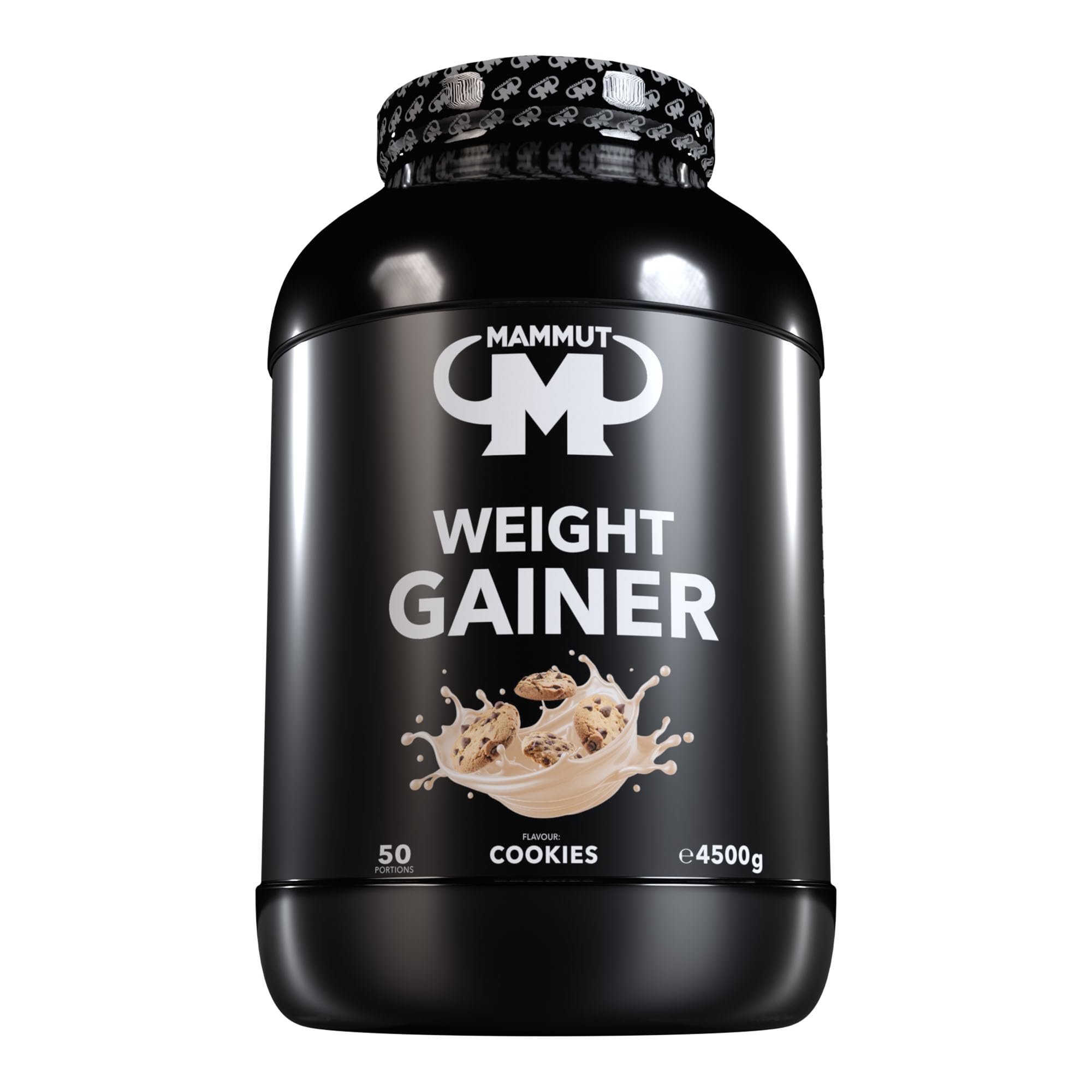 Mammut Nutrition – Crash 5000 Weight Gainer 4,5 kg Cookies – Mass Gainer 80% glucides dextrose maltodextrine – 4 protéines + créatine – Prise de masse musculaire 518 kcal