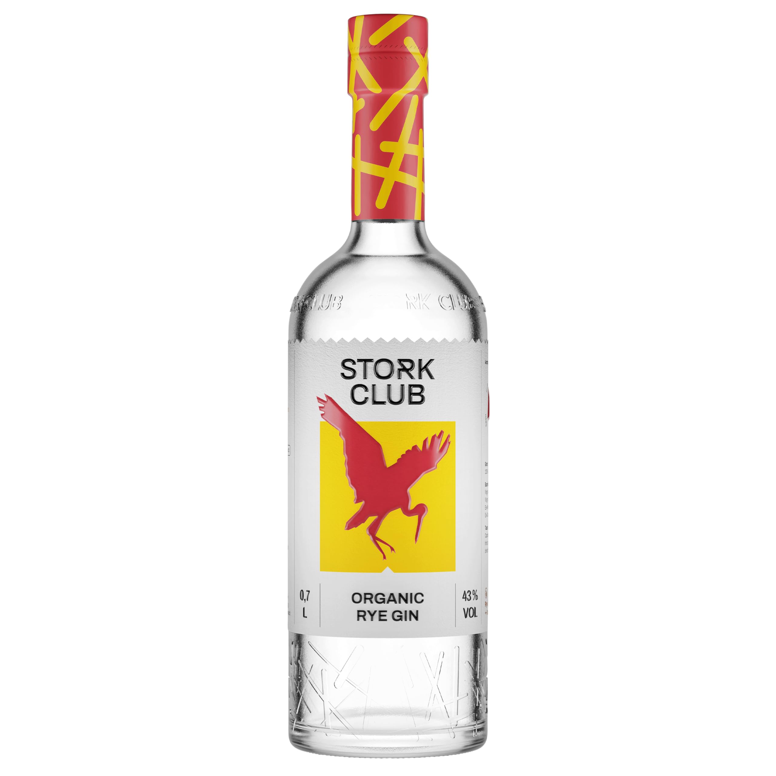 STORK CLUB Bio German Rye Gin (1 x 0,7 l) – Veganer Bio-Gin mit 43% vol.