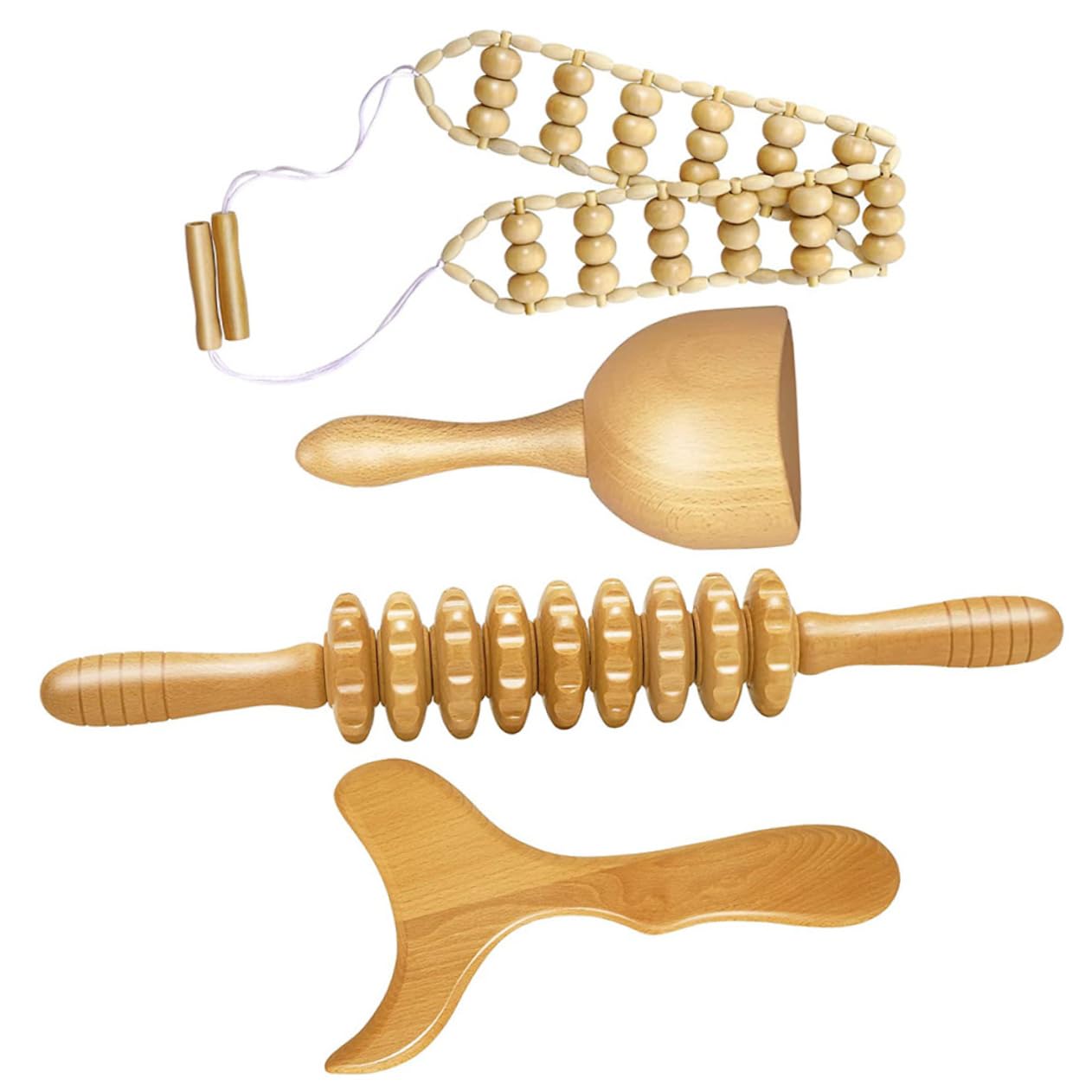 Healeved Massage und Glatter Oberfläche mit Ergonomischem Design 4 Stück und Schmerzlinderung zur Tiefengewebemassage für Professionelle und Private Anwendung