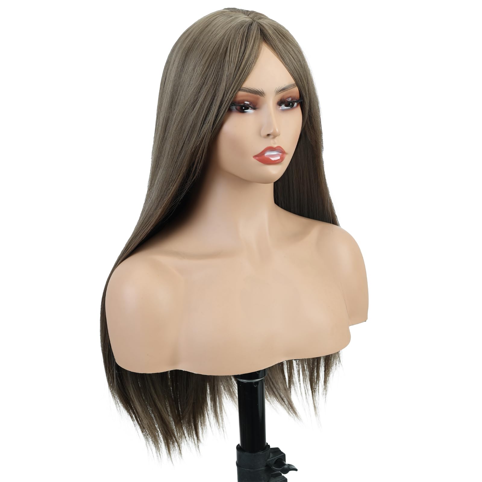 Creamily Light Brown Wig with Bangs - Image 3