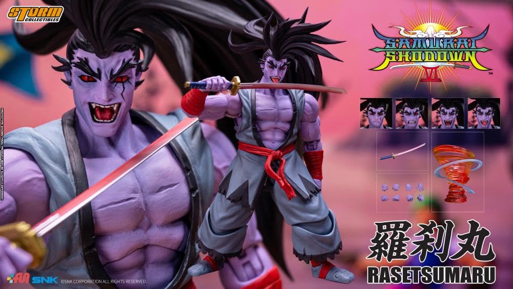 Storm Toys Rasetsumaru アクションフィギュア Storm Collectibles Samurai Shodown VI Figurine Rasetsumaru