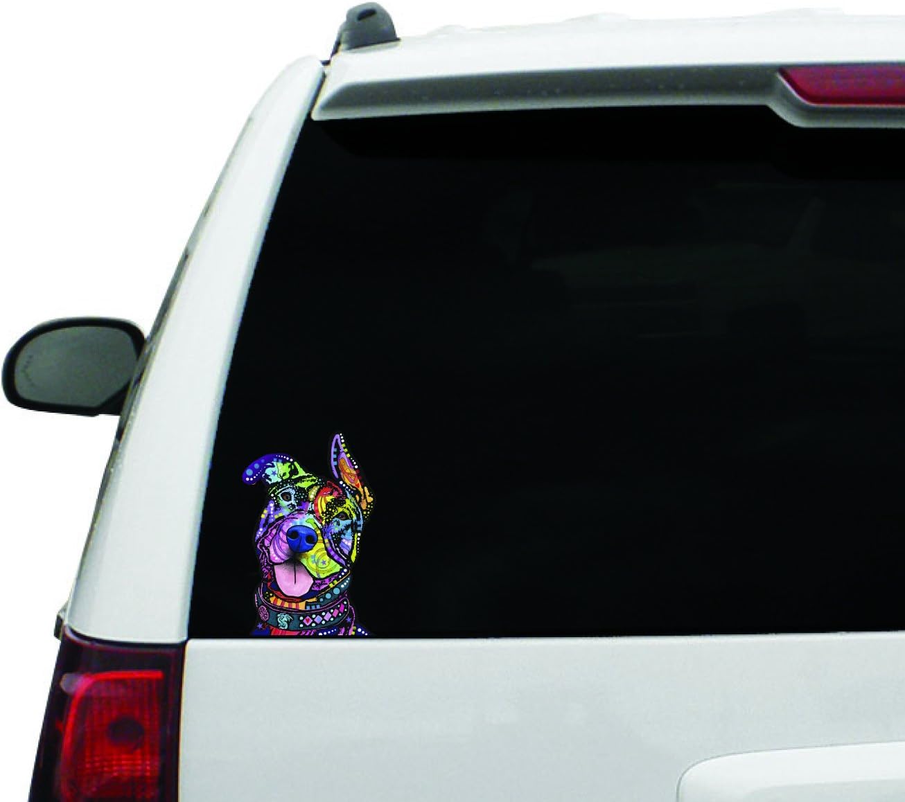 Enjoy It Dean Russo Pit Bull Car Sticker, Outdoor Rated Vinyl Sticker Decal for Windows, Bumpers, Laptops or Crafts : Automotive