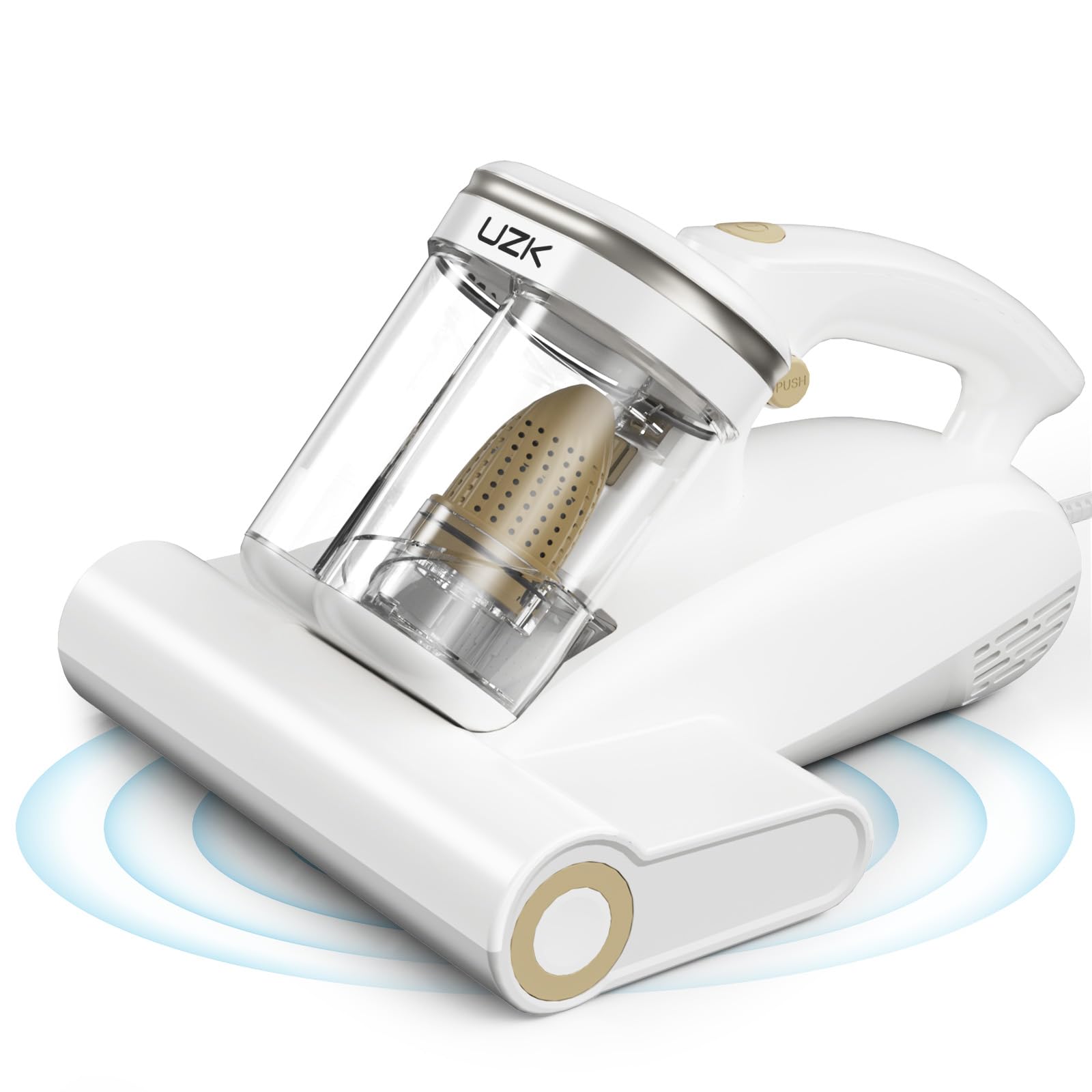 Mattress Vacuum Cleaner Bed Vacuum Cleaner with UV-C Light 16Kpa 140 F Heat Ultrasonic Anion Handheld Vacuums for