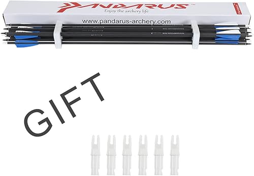 Miniatura 7 de Flechas de caza ST0.006 de 3032 pulgadas para arco compuesto y recurvo, flechas de objetivo de tiro con arco 100% carbono con puntas extraíbles para