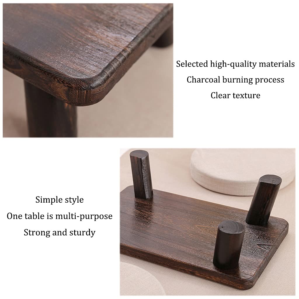 Zen Tea Low Table Bay Window Coffee Table Retro Japanese Style Small Coffee Table Simple Tatami Table Can Be Used As A Low Stool (Size : 68x35x18cm)