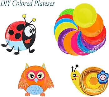 Piatti Carta, 60 Pezzo Piatti Di Carta, 7 Pollici Piatti Carta Colorati, Piatti Copostabili - Foto 9