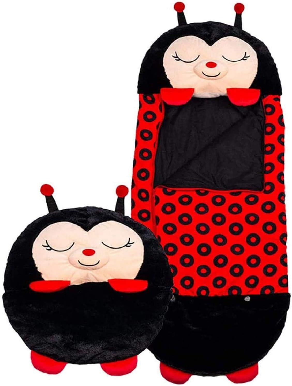 Rhelf Medium 3-6yrs Fun Sleeping Bag Surprise, Comfy Fun One-piece Childrens Pajamas Sleeping Bags,Children's Pillow Sleeping Bag Folding Anti-kick Quilt Autumn And Winter Cartoon Sleeping Bag Nap Pil