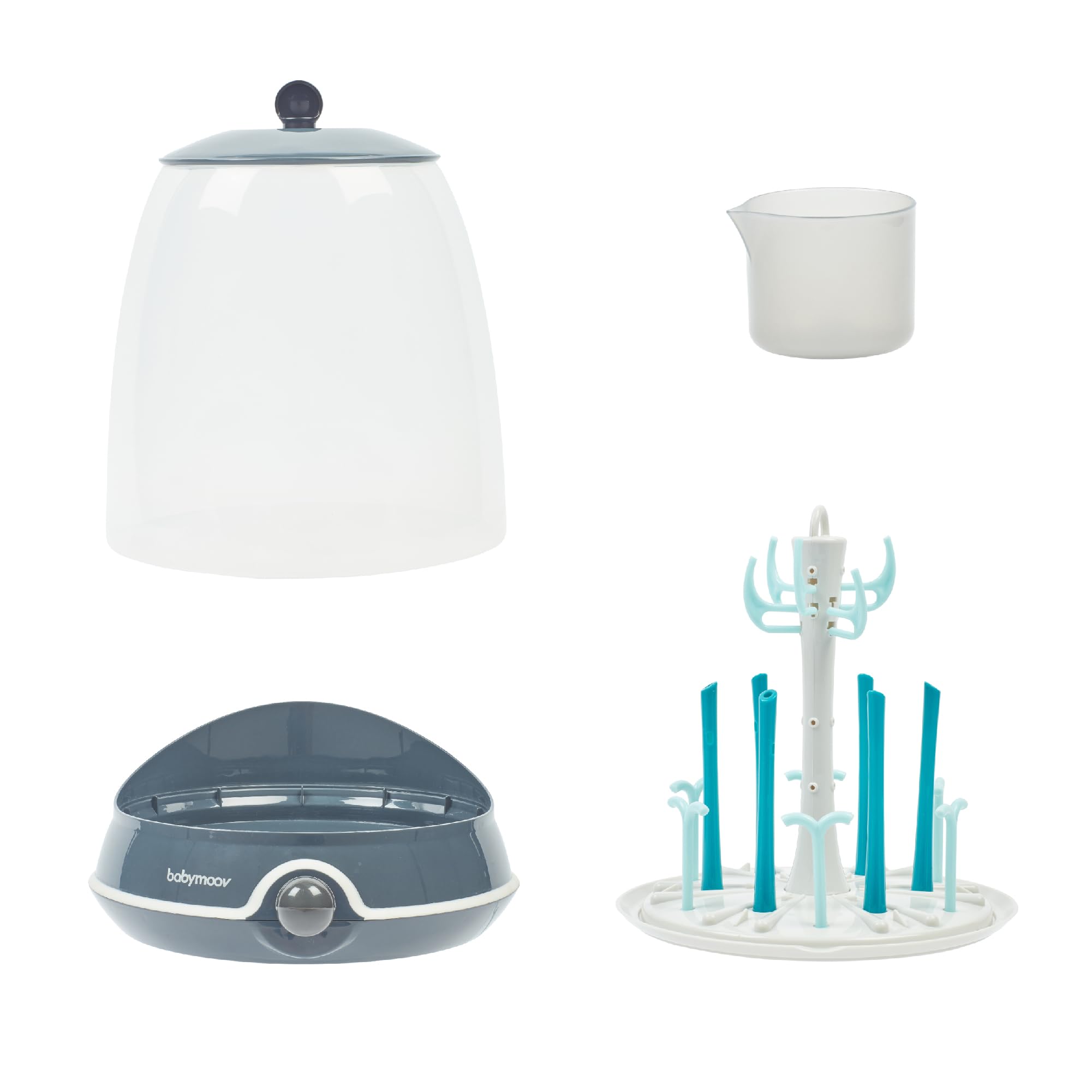 Babymoov A003110 Turbo Steam Plus Sterilizzatore 2 in 1, Blu