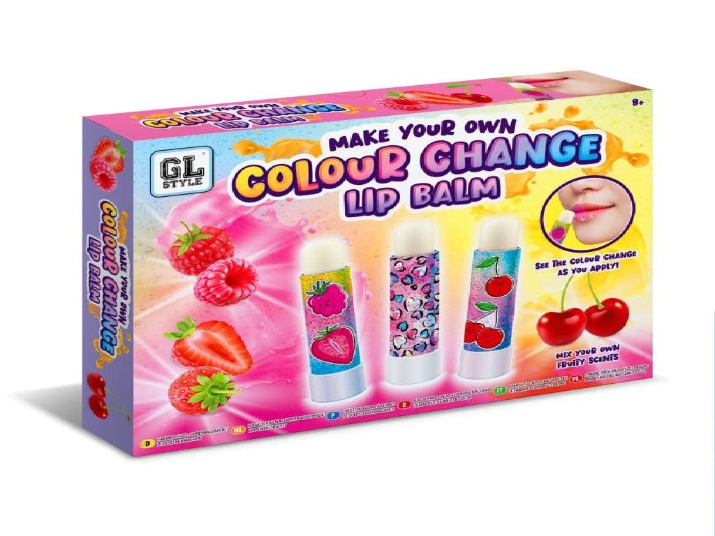 GL Style Make Your Own Colour Change Lip Balm Childrens Make Up Girls Creative Toy 8+