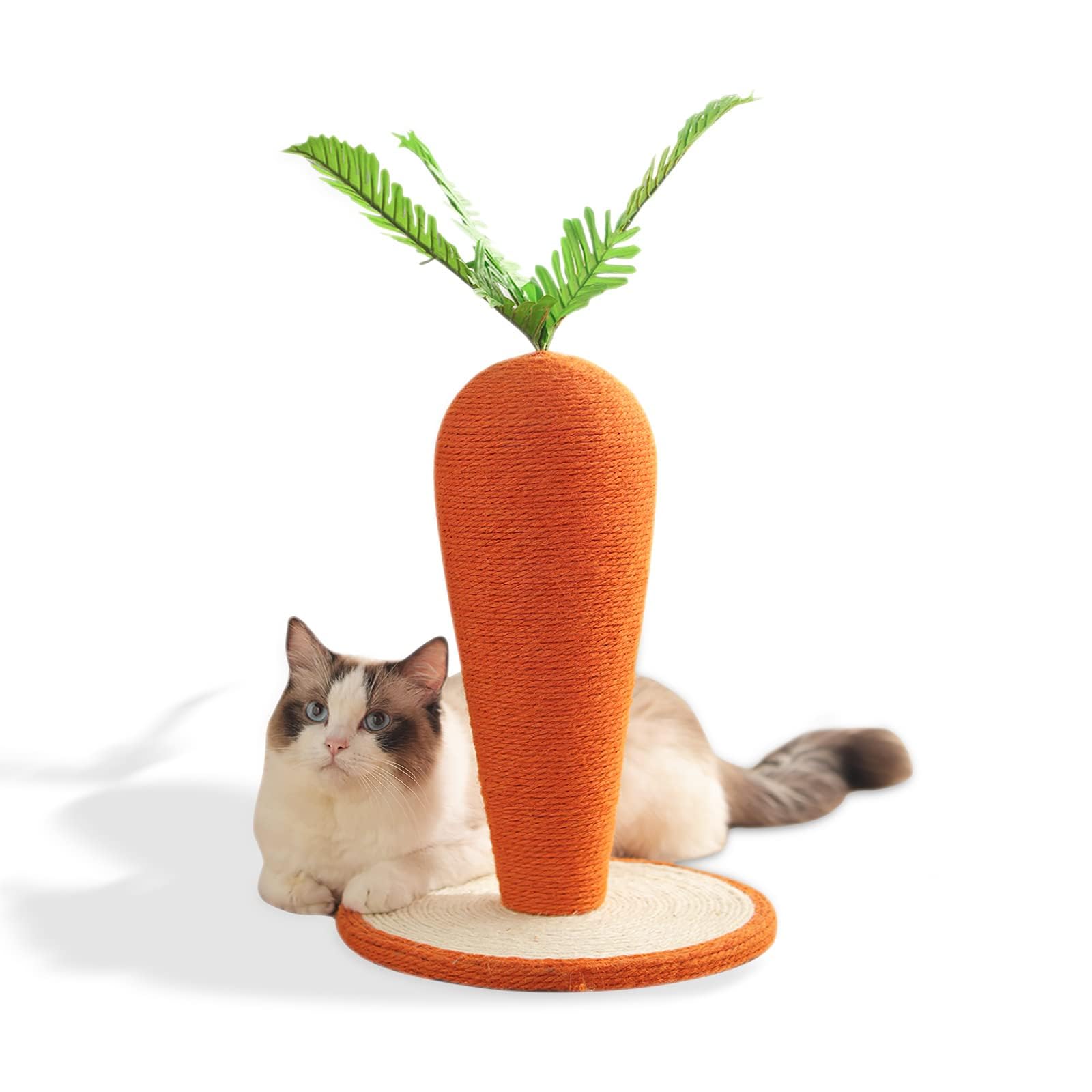 Cat Toy, Carrot Sisal Cat Scratching Post, Funny Sisal Rope Cat Scratching Post For Indoor Cats, Natural Sisal Pet Toy