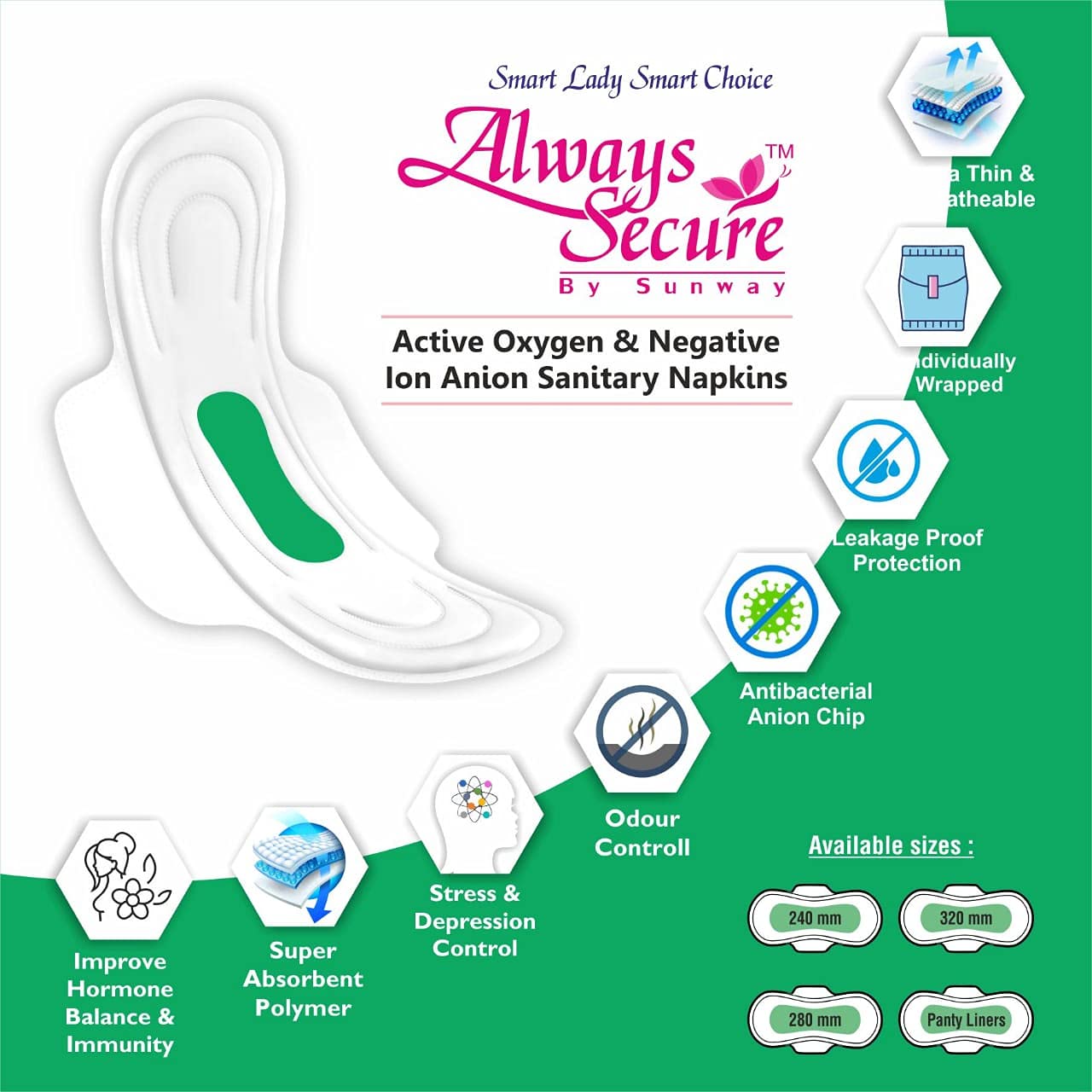 Organiqa Reasons To Use OShe Anion Sanitary Napkins