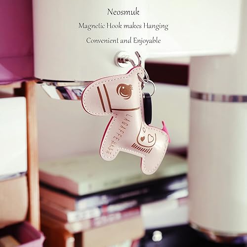 Miniatura 5 de Neosmuk Ganchos magnéticos, más de 27 libras de imanes de tierra resistentes con gancho para refrigerador, gancho de crucero extra fuerte para